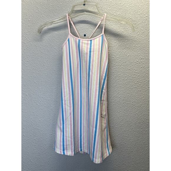 Forever 21 Kids Striped Tank Dress Pastel Multicolor Size 7/8 Girls - Picture 1 of 5